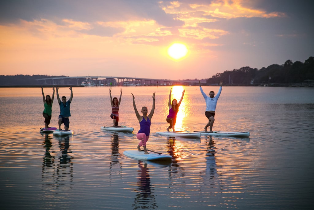 SUP, Tree Pose Lunge
